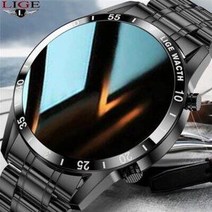 LIGE 2021 New Men Smart Watch Bluetooth Call Watch